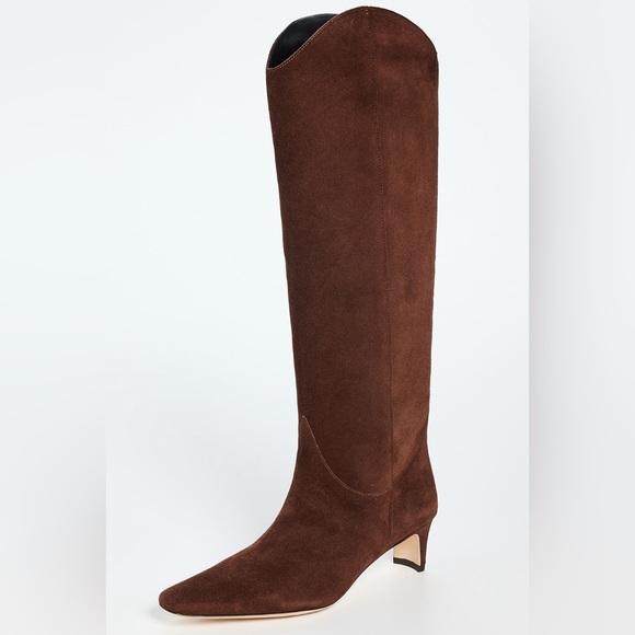 STAUD Shoes - NWOB Staud Western Wally Boots in Mahogany Brown